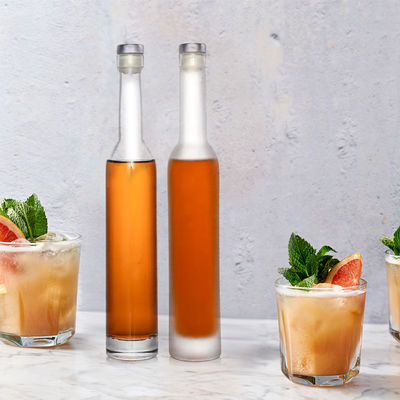 Fabbricazione di bottiglie di vetro semplici e moderne Whisky 350 ml Tequila per bevande industriali