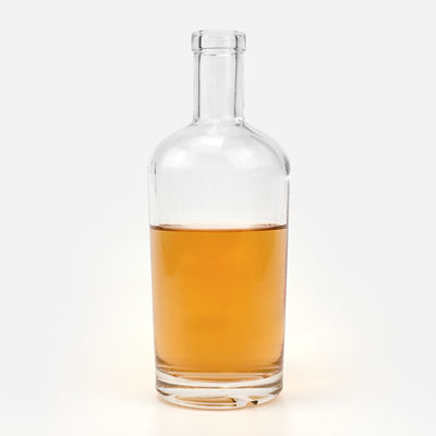 Logo personalizzato 300ml 500ml 700ml 750ml bottiglia di vetro per vodka whisky liquore brandy