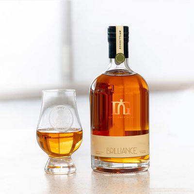 Bottiglie di alcool di vetro Spirit Vodka Liquor Bottle 350ml 700ml 750ml Nordic Transparent