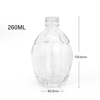 250 ml 375 ml 700 ml Collare di vetro Bottiglie di sciroppo di acero Dispensatore di sciroppo piatto con maniglia