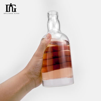 Bottiglia di vetro vuoto per liquore vodka gin 330ml 500ml 700ml 750ml