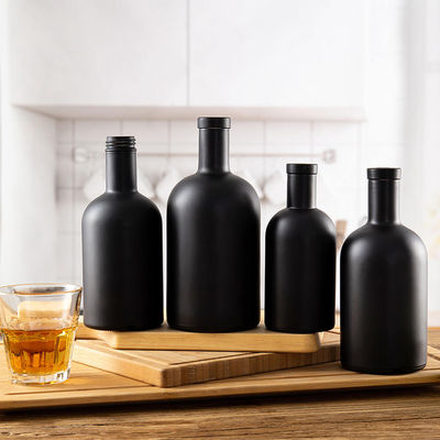 OEM/ODM accettabile Bottiglia di Gin rum in forma classica con tappi in legno 500ml 750ml