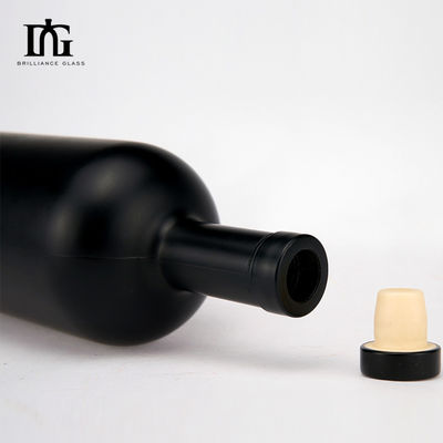 OEM/ODM accettabile Bottiglia di Gin rum in forma classica con tappi in legno 500ml 750ml