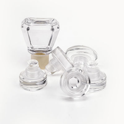 Logo personalizzato Tappo di sughero in vetro cristallino per vodka tequila bottiglia di whisky Fornito gratuitamente