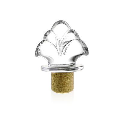Logo personalizzato Tappo di sughero in vetro cristallino per vodka tequila bottiglia di whisky Fornito gratuitamente