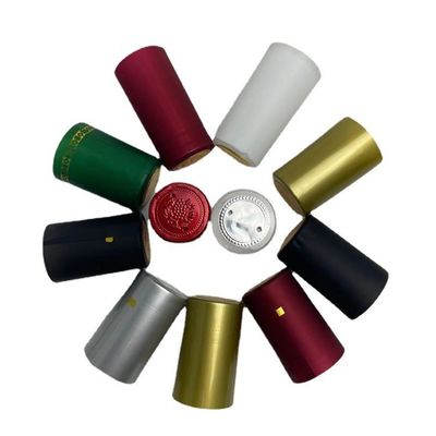 Sigillatura di forma rotonda Pvc chiaro collo Rimborso bande manica per tappo di bottiglia personalizzato