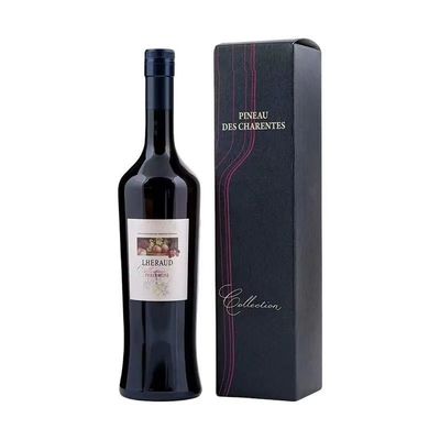 Scatola di imballaggio di bottiglie di vetro di vino a chiusura magnetica riciclabile per opzioni di personalizzazione