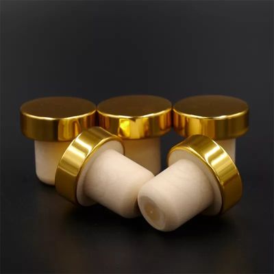 Tappo di bottiglia in alluminio per bottiglie di vetro Olivo olio Birra Whisky Vino Alcolici Chiusure in legno