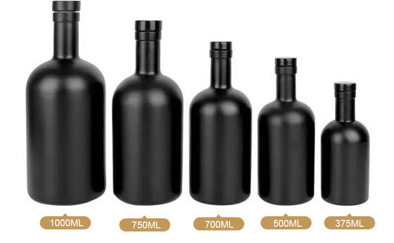 Bottiglia di vino vuota da 750 ml con tappi