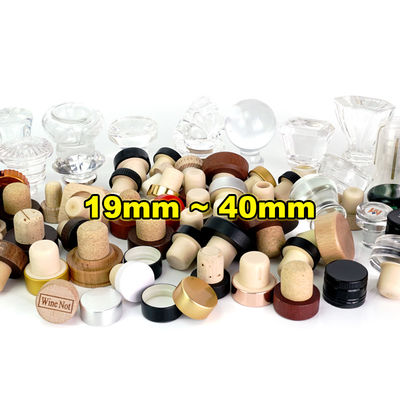 Legno inciso in forma di T Alcol Tequila Vodka Gin Bottiglia di vetro Bar Top Stopper sintetico