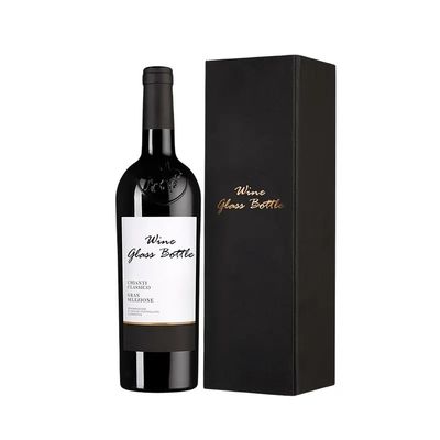 Forma personalizzata scatola di imballaggio per vino rosso doppio inciso pelle PU per l'artigianato