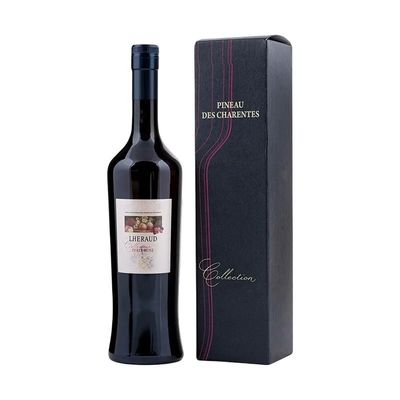 Forma personalizzata scatola di imballaggio per vino rosso doppio inciso pelle PU per l'artigianato