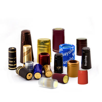 Plastico Aluminio PVC Rimborso termicamente riduttibile pellicola per bottiglia di whiskey a forma rotonda personalizzata