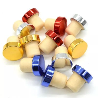 Tappi per bottiglie di vino in legno naturale di 19 mm e 22,5 mm con logo personalizzato