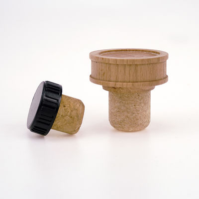 Tappi per bottiglie di vino in legno naturale di 19 mm e 22,5 mm con logo personalizzato