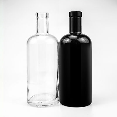 Alcolici e bevande 700 ml Bottiglia di imballaggio trasparente di whisky e vodka con sughero in alluminio