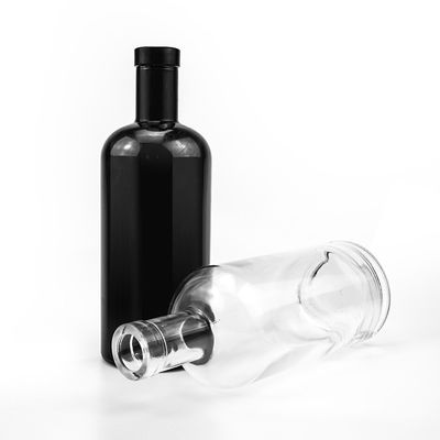 Alcolici e bevande 700 ml Bottiglia di imballaggio trasparente di whisky e vodka con sughero in alluminio