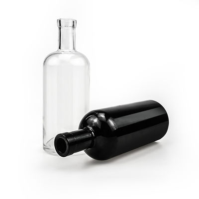 Alcolici e bevande 700 ml Bottiglia di imballaggio trasparente di whisky e vodka con sughero in alluminio