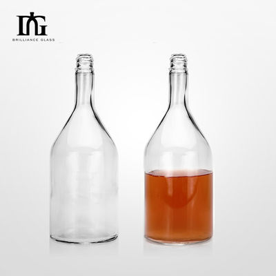 Custom Gin Luxury Whiskey Vodka 1.75L Bottiglia di vetro trasparente con tappo a vite e incisione