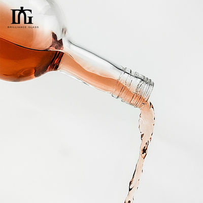 Bottiglia di whisky in vetro con sughero personalizzato in 375ml/500ml/750ml/1000ml di capacità