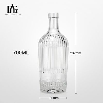 Bottiglia di vetro di gelato 500 ml 700 ml 750 ml per vodka whisky rum cognac gin tequila