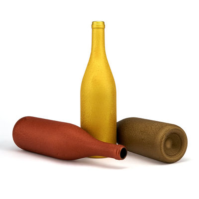 Bottiglia di vino in vetro colorato opaco su misura 750 ml 50cl 75cl per liquore di vodka rotondo