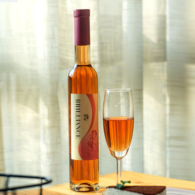 Bottiglia di liquore di vetro rotonda da 200 ml 375 ml 500 ml 750 ml 1000 ml con coperchio di sughero e disegno personalizzato