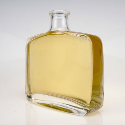 High Flint Square Clear 500ml di vetro Vodka Gin Rum Tequila Bottiglia per OEM/ODM
