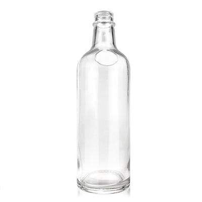 Bottiglia di liquore in vetro trasparente con tappo a vite Capacità 500ml/750ml/1L Collar Material Glass