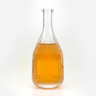 Bottiglie di vino ghiacciato da 375 ml e 450 ml Contenitore di vetro con sughero per bevande e modello curvo