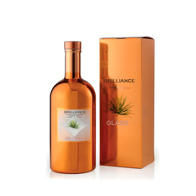 Polvere di sughero con entrambi i tappi bottiglia di vetro per vodka whisky 750ml 500ml 375ml miniatura