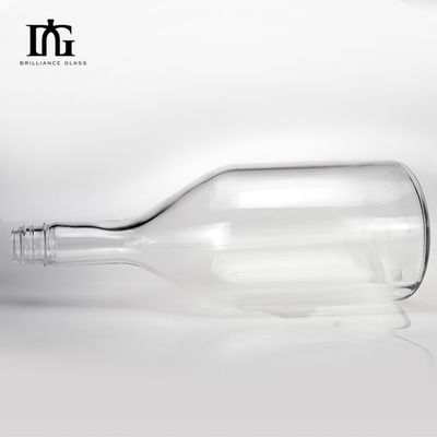 Fornito gratuitamente 750ml 1000ml 1750ml bottiglia di vetro quadrato con tappo a vite