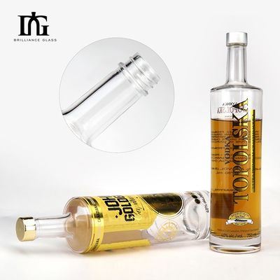 Bevande industriali Bottiglia di vetro quadrata da 750 ml con sughero sintetico