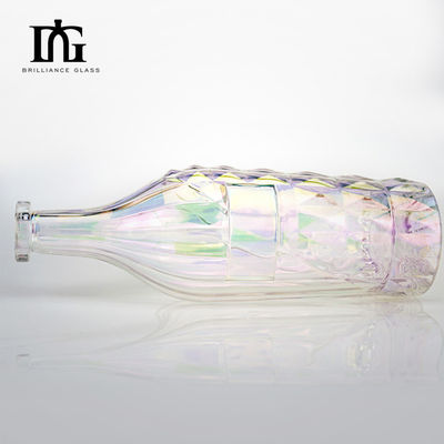 Collare di vetro trasparente e tappo 700 ml Bottiglia per vodka gin whisky rum