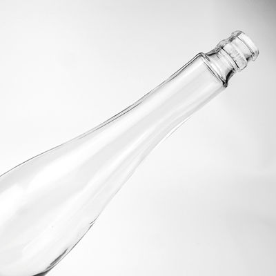 Stampa a schermo bottiglie di vino a ghiaccio personalizzate con bocca a spirale e senza etichetta del logo della spalla