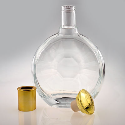 500 ml 700 ml 750 ml bottiglie di vetro per la manipolazione della superficie del ghiaccio Gin Vodka Whiskey Liquor Spirit