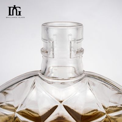 700ml di capacità di sughero avvitato entrambe bottiglia di vetro trasparente per vodka whisky brandy rum