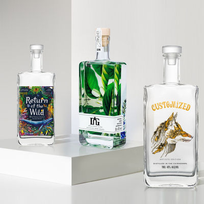 Imballaggio personalizzato Vetro di riempimento vuoto 500 ml Bottiglia di profumo con incisione e verniciatura