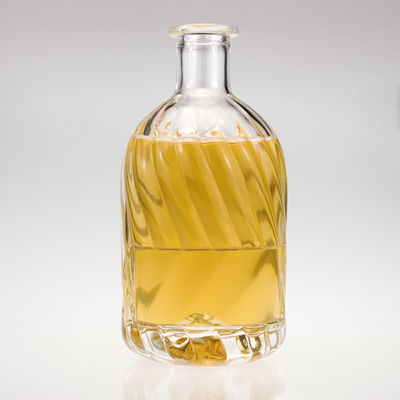 Incisione personalizzata bottiglie di vetro da 375 ml 500 ml 700 ml per succo di vino alcol rum brandy