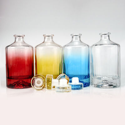 Vaso vuoto trasparente Valcano Fondo Vodka Gin Rum Tequila Whisky Brandy Spirits Bottiglia 500ml 750ml