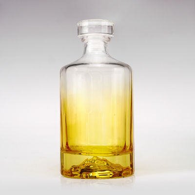 Vaso vuoto trasparente Valcano Fondo Vodka Gin Rum Tequila Whisky Brandy Spirits Bottiglia 500ml 750ml