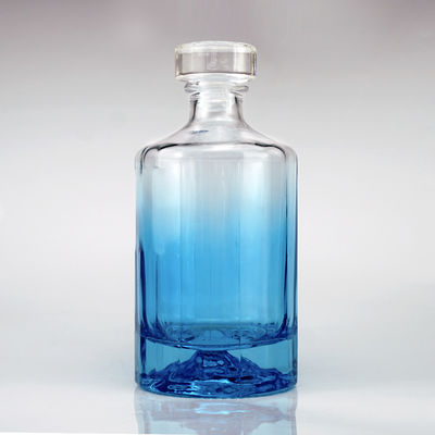 Vaso vuoto trasparente Valcano Fondo Vodka Gin Rum Tequila Whisky Brandy Spirits Bottiglia 500ml 750ml