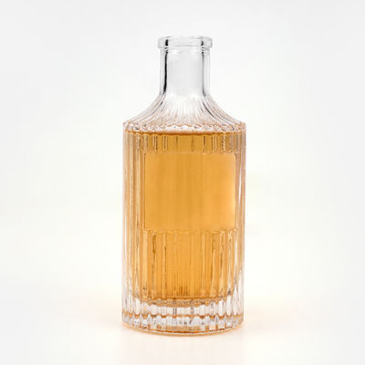 Materiale di base Vetro 250 ml Bottiglia con incisione per vodka gin tequila rum whisky liquore