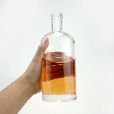 700 ml 750 ml 1000 ml Tipo di tenuta CORK Bottiglia di vetro a forma rotonda per liquori e bevande