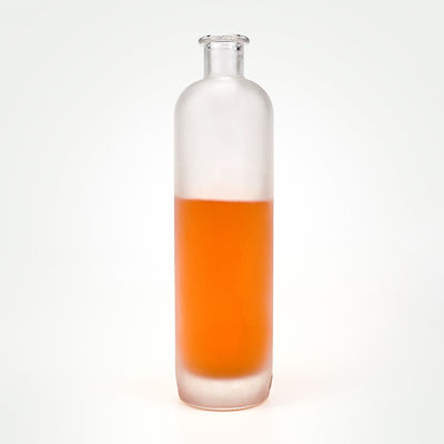Bottiglia di vetro congelato da 200 ml a 500 ml a 700 ml a 750 ml per vodka e vino spiritoso OEM/ODM accettabile