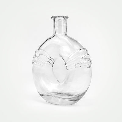 500 ml 700 ml bottiglia di vetro trasparente con tappo di sughero per brandy accettabile OEM/ODM Unico