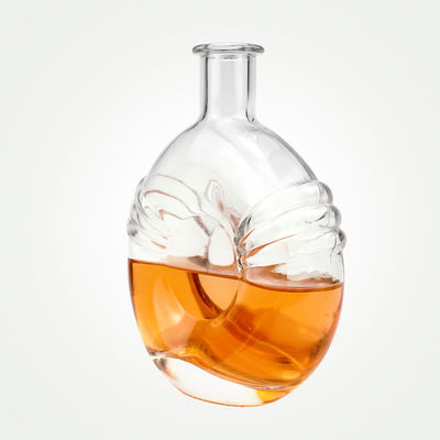 500 ml 700 ml bottiglia di vetro trasparente con tappo di sughero per brandy accettabile OEM/ODM Unico