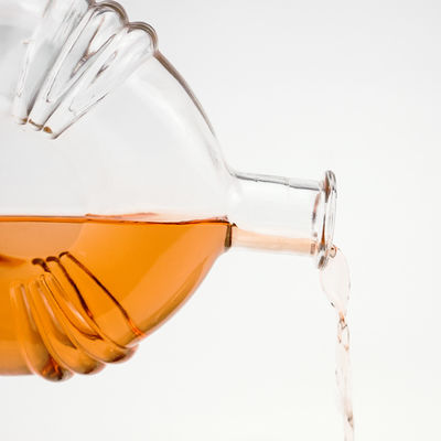 500 ml 700 ml bottiglia di vetro trasparente con tappo di sughero per brandy accettabile OEM/ODM Unico