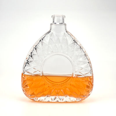 Logo del cliente accettabile 750 ml 75 cl bottiglia di vetro trasparente per liquori e bevande