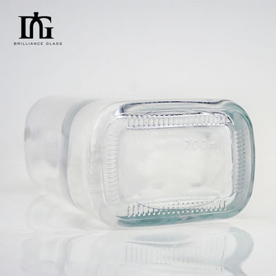 Fancy 700ml bottiglia di vetro per vodka e tequila bottiglie alcoliche classiche